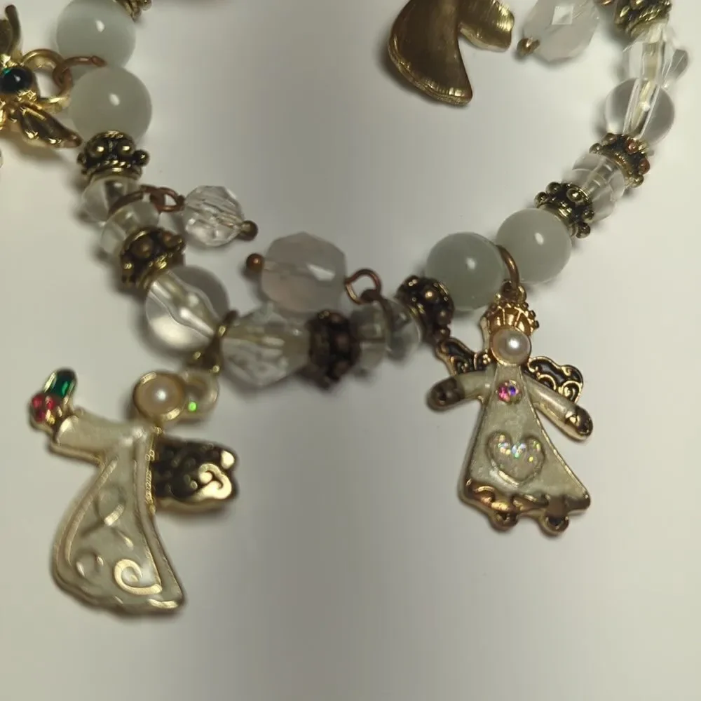 holiday Angel and beaded bracelet‎